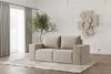 Sofa Designersofa ESTELLE 2-Sitzer in Stoff Poso Beige Bild 3