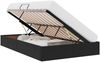 vidaXL Ottoman Bettgestell mit Speicher Schwarz 120 x 200 cm Samt 3442876 Bild 2