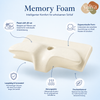 YaLiva_Decor® Kopfkissen ergonomisch, orthopädisch gegen Nackenschmerzen & mit Memory Foam, Grau, 62 x 34 x 12 cm Bild 3