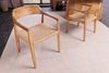 riess-ambiente Armlehnstuhl KENNEDY natur - Pinienholz, Korbgeflecht, Boho, m. Armlehnen, recycelt (Einzelartikel, 1 St), Natürlicher Scandi-Stuhl - ideal f. Wohnzimmer, Küche oder Home Office Bild 3