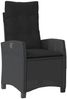 vidaXL 5-tlg. Garten-Essgruppe mit Kissen Schwarz Poly Rattan 3212663 Bild 4