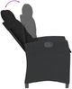 vidaXL 5-tlg. Garten-Essgruppe mit Kissen Schwarz Poly Rattan 3212663 Bild 5