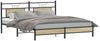 vidaXL Bettgestell ohne Matratze Sonoma-Eiche 160x200 cm Holzwerkstoff 4106947 Bild 3