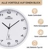 Monzana Funk Wanduhr Funkuhr 31cm Weiß Bild 5