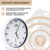 Monzana Funk Wanduhr Funkuhr 31cm Weiß Bild 3