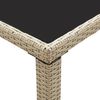 vidaXL Gartentisch Beige 123x60x74 cm Poly Rattan 46449 Bild 4