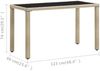 vidaXL Gartentisch Beige 123x60x74 cm Poly Rattan 46449 Bild 5