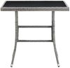 vidaXL Gartentisch Grau 80x80x74 cm Poly Rattan 318715 Bild 2