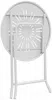 Vente-unique - GUERMANTES Garden dining set Metall Weiß - B 60 cm45 cm x H 73,5 cm90 cm x L 60 cm41 cm Bild 5