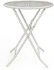 Vente-unique - GUERMANTES Garden dining set Metall Weiß - B 60 cm45 cm x H 73,5 cm90 cm x L 60 cm41 cm Bild 4