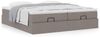 vidaXL Ottoman-Bett mit Matratzen Taupe 180x200 cm Stoff 3311245 Bild 4