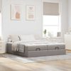 vidaXL Ottoman-Bett mit Matratzen Taupe 180x200 cm Stoff 3311245 Bild 3