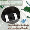 Blumenkasten Balkon 60 cm Balkonkasten mit Halterung Blumenkasten mit Wasserspeicher Fensterbank Außen Balkongeländer Blumenkastenhalterung Bild 5