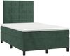 vidaXL Boxspringbett mit Matratze & LED Dunkelgrün 120x200 cm Samt 3136116 Bild 3