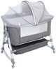 Rutaqian Babybett Babybett, 3-in-1 Babybett mit 6-fach Höhenverstellung und Moskitonetz, Konvertierbar zur Wiege & eigenem Stubenwagen, Mit Rollen und Staufach Bild 5