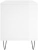 vidaXL Plattenschrank Hochglanz-Weiß 100x38x48 cm Holzwerkstoff 831750 Bild 5