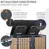 ML-DESIGN Mülltonnenbox Müllbox aus Stahl wetterfeste Mülltonnen Verkleidung Mülltonnengarage, Mülltonnencontainer mit Klappdeckel/Tür für 2 Tonne 120 oder 240 Liter Bild 3