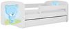 Raumhirsch Furniture Kinderbett 70x140, 80x160, 80x180 cm - Komplettset mit Matratze & Schublade (Bett für Mädchen, Einzelbett Kinder 2–12, mit Rausfallschutz & Lattenrost), verschiedene Farben & Designs Bild 2