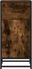 vidaXL Sideboard Räuchereiche 35,5x35x76 cm Holzwerkstoff und Metall 848961 Bild 4