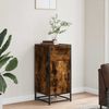 vidaXL Sideboard Räuchereiche 35,5x35x76 cm Holzwerkstoff und Metall 848961 Bild 3