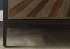 Vitrine Sheesham 90x45x200 schwarz lackiert SUN #102 Bild 5