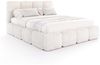 FDM Polsterbett CLOUDY Bettgestell Bett 140x200, 160x200, 180x200 cm Bestseller (verfügbar 140x200 160x200 180x200cm, Bettrahmen, Bett, mit großen gepolsterten Kopfteil, mit Bettkasten zum aufklappen), Hebbarer Metallrahmen, Bettkasten, ohne Matratze Bild 5