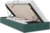 vidaXL Ottoman Bettgestell mit Speicher Dunkelgrün 90 x 200 cm Samt 3442859 Bild 2