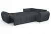 AX LIVING Malatya L Ecksofa mit Schlaffunktion Sofa Dunkelgrau 235cm R Bild 5