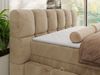Boxspringbett NIRA KING, Doppelbett mit Fußteil, 7-Zonen Multipocket-Matratzen und Topper, Schlafzimmerbett - 140 x 200 cm - Beige Plüsch - H4 Bild 4