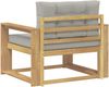 vidaXL Outdoor Mittelsofa Polyester Weiß 3439015 Bild 5