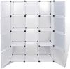 vidaXL Modularer Schrank mit 9 Fächern 109x36,5x143 cm Weiß 240498 Bild 4
