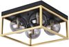 Deckenleuchte Widnes Schwarz / Goldfarben [lux. pro] Bild 2
