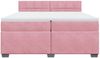 vidaXL Boxspringbett mit Matratze Rosa 200x200 cm Samt 3286407 Bild 4