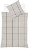 Fleuresse Lech Edelflanell Bettwäsche 135x200 Karo steingrau silber 604311-11 Bild 4