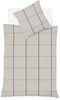 Fleuresse Lech Edelflanell Bettwäsche 135x200 Karo steingrau silber 604311-11 Bild 3