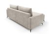Ecksofa Schlafsofa Sofa SILVES in Stoff Poso Altweiß Ottomane Links Bild 2