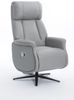 Relaxsessel mit Liegefunktion Lederoptik, ca. 75 x 83 x 115 cm - Hellgrau Bild 2