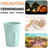 Engelland Becher Kunststoffbecher in modernen Pastellfarben, Mehrweg, 20-tlg, Kunststoff, spülmaschinengeeignet, bruchfest, wiederverwendbar, 400 ml, 0,4 Liter Bild 3