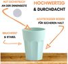 Engelland Becher Kunststoffbecher in modernen Pastellfarben, Mehrweg, 20-tlg, Kunststoff, spülmaschinengeeignet, bruchfest, wiederverwendbar, 400 ml, 0,4 Liter Bild 4
