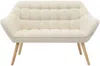 Vente-unique - CASERTA Sofa and armchair set Stoff Beige - B 73 cm x H 77 cm x L 127 cm82 cm Bild 3