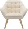Vente-unique - CASERTA Sofa and armchair set Stoff Beige - B 73 cm x H 77 cm x L 127 cm82 cm Bild 5