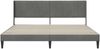 vidaXL Bettrahmen mit Kopfteil Dunkelgrau 180 x 200 cm Samt 42027522 Bild 4