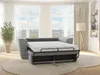 Vente-unique - RIZORA Sofa Stoff Grau - B 223 cm96 cm x H 88 cm x L 230 cm Bild 2