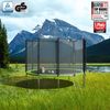 KINETIC SPORTS Trampolin Outdoor 'Salto Plus' - Komplett-Set für Kinder, USA Sprungtuch, Netz, Randpolster, Leiter, Grün-2, Ø 305 cm Bild 2