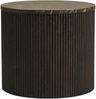 Beistelltisch >Rota< in Dunkelbraun / Marmor-Dekor, MDF, Dekor - 40x45cm (HxD) Bild 3