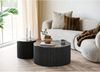 Beistelltisch >Rota< in Dunkelbraun / Marmor-Dekor, MDF, Dekor - 40x45cm (HxD) Bild 5