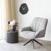 Beistelltisch >Rota< in Dunkelbraun / Marmor-Dekor, MDF, Dekor - 40x45cm (HxD) Bild 2