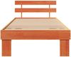 vidaXL Bettrahmen Wachsbraun 90 x 200 cm Massives Kiefernholz 872460 Bild 5