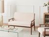 Sofa 2-Sitzer ESRUM Bouclé Dunkelbraun Beige Bild 3