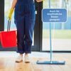 Bodenwischer Ersatzbezug Mikrovelour / Chenille - Hellblau - 4er Pack Bild 5